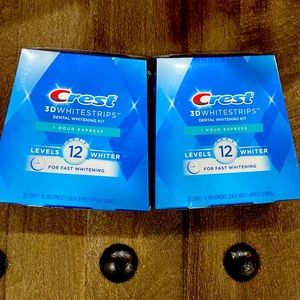 Crest 3D Whitestrips, 1 Hour Express, Teeth Whitening Strip Kit, 12